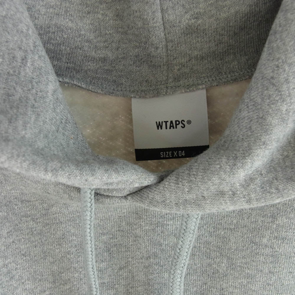 WTAPS ダブルタップス 22AW 222ATDT-HPM02S VISUAL UPARMORED HOODY COTTON ヴィジュアル アップアーマード フーディー パーカー グレー グレー系 4【新古品】【未使用】【中古】