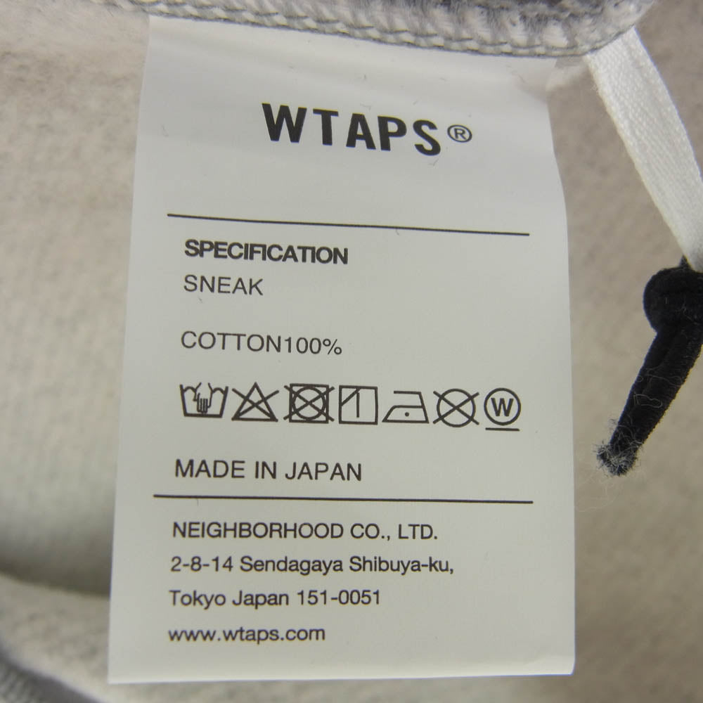 WTAPS ダブルタップス 22AW 222ATDT-HPM02S VISUAL UPARMORED HOODY COTTON ヴィジュアル アップアーマード フーディー パーカー グレー グレー系 4【新古品】【未使用】【中古】