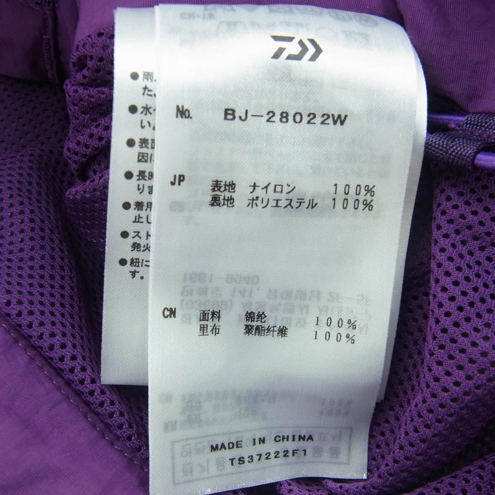 DAIWA PIER39 ダイワピア BJ-28022W TECH WADING PARKA ジップアップ フーデッド ナイロン ジャケット チャコール系 L【極上美品】【中古】