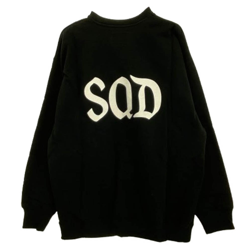 WTAPS ダブルタップス 23SS 231ATDT-CSM10 DESIGN SWEATER Crewneck クルーネック スウェット トレーナー ブラック系 X 04【新古品】【未使用】【中古】