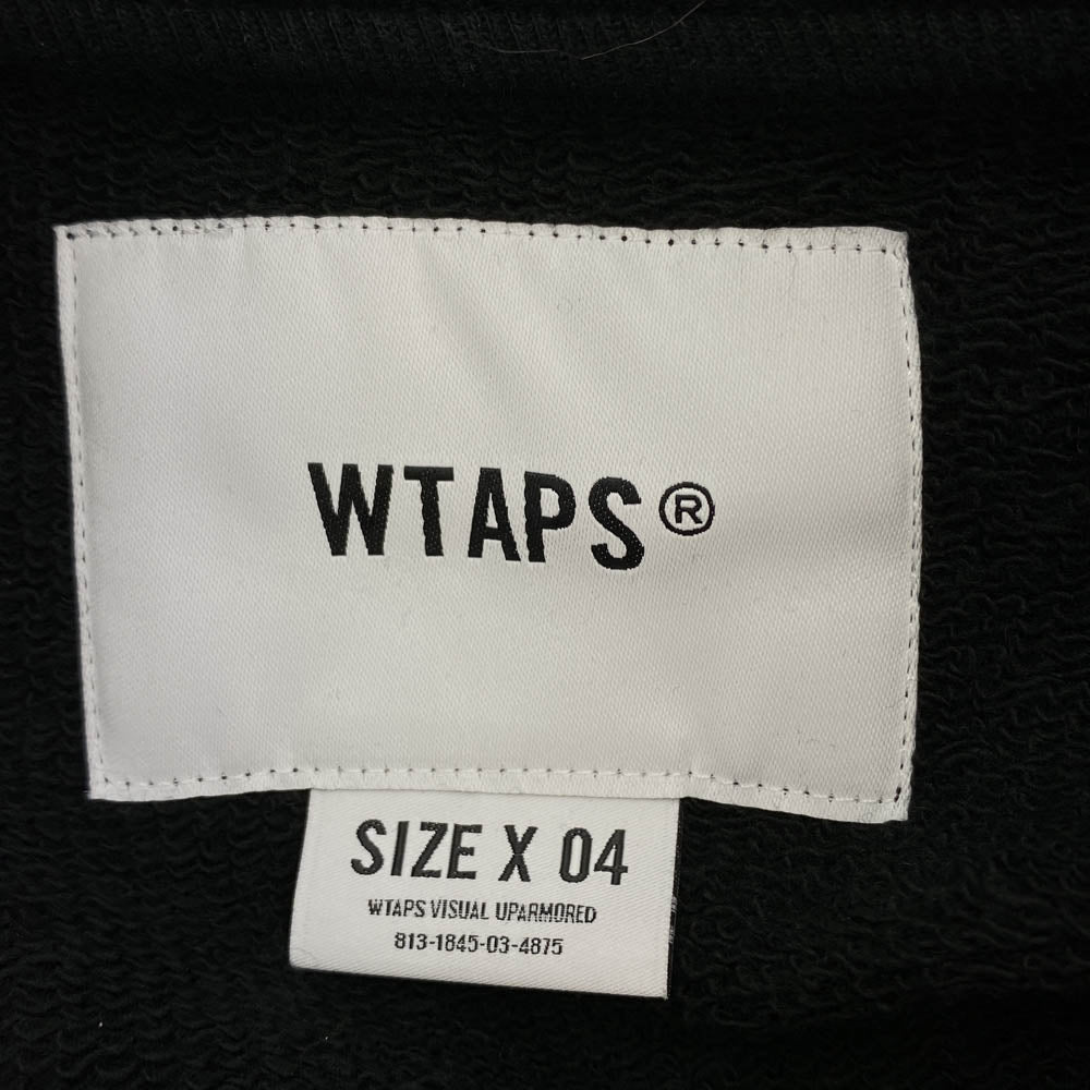 WTAPS ダブルタップス 23SS 231ATDT-CSM10 DESIGN SWEATER Crewneck クルーネック スウェット トレーナー ブラック系 X 04【新古品】【未使用】【中古】