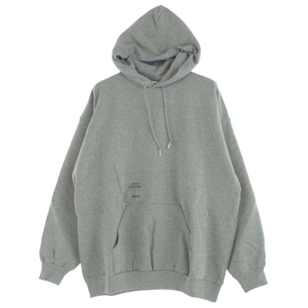 WTAPS ダブルタップス 22AW 222ATDT-HPM03S CROSS BONES HOODY COTTON クロスボーン オーバーサイズ プルオーバー スウェット パーカー グレー グレー系 X 04【新古品】【未使用】【中古】