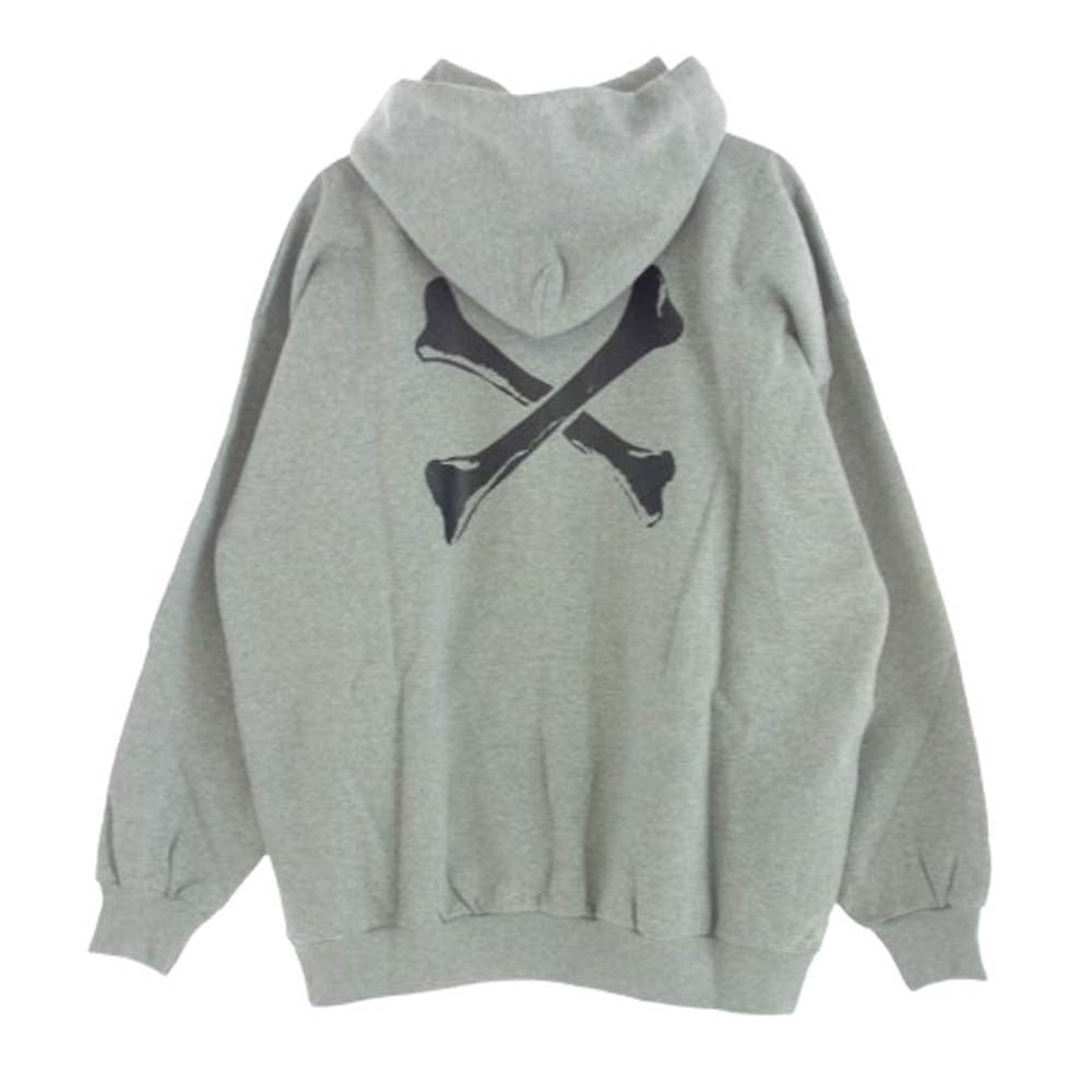 WTAPS ダブルタップス 22AW 222ATDT-HPM03S CROSS BONES HOODY COTTON クロスボーン オーバーサイズ プルオーバー スウェット パーカー グレー グレー系 X 04【新古品】【未使用】【中古】