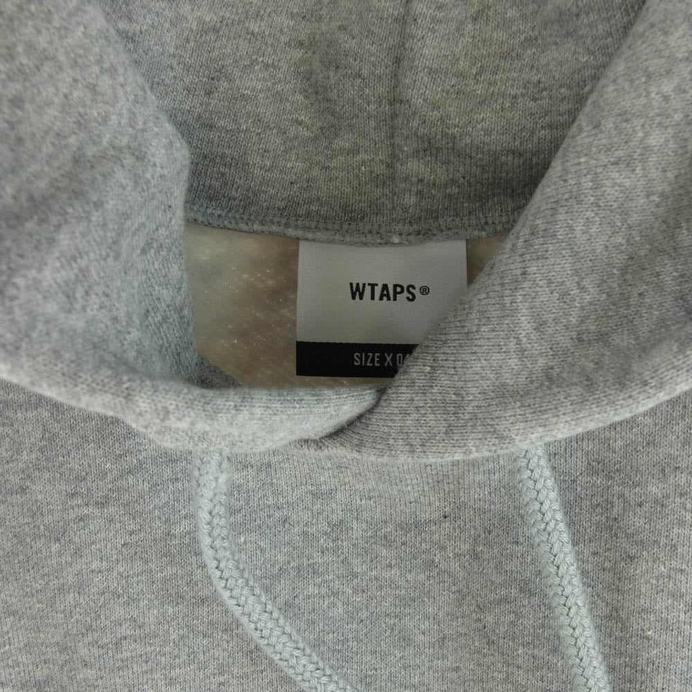 WTAPS ダブルタップス 22AW 222ATDT-HPM03S CROSS BONES HOODY COTTON クロスボーン オーバーサイズ プルオーバー スウェット パーカー グレー グレー系 X 04【新古品】【未使用】【中古】