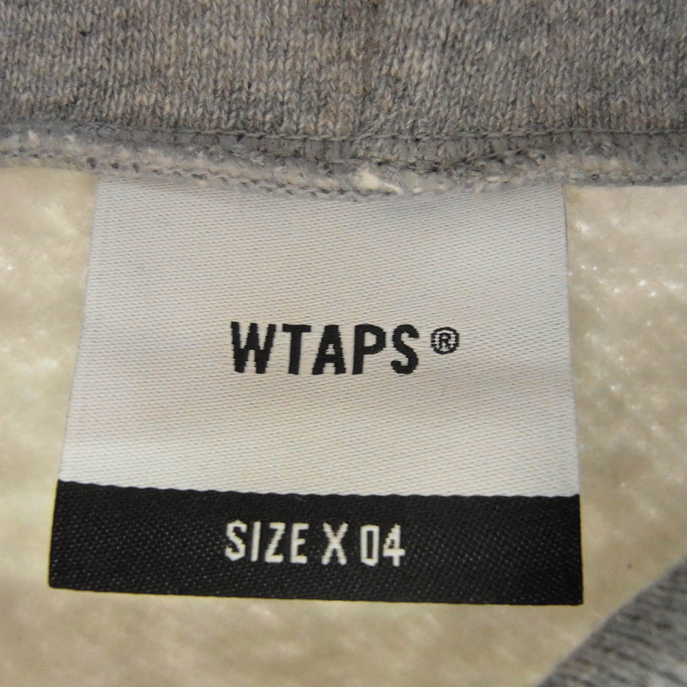 WTAPS ダブルタップス 22AW 222ATDT-HPM03S CROSS BONES HOODY COTTON クロスボーン オーバーサイズ プルオーバー スウェット パーカー グレー グレー系 X 04【新古品】【未使用】【中古】