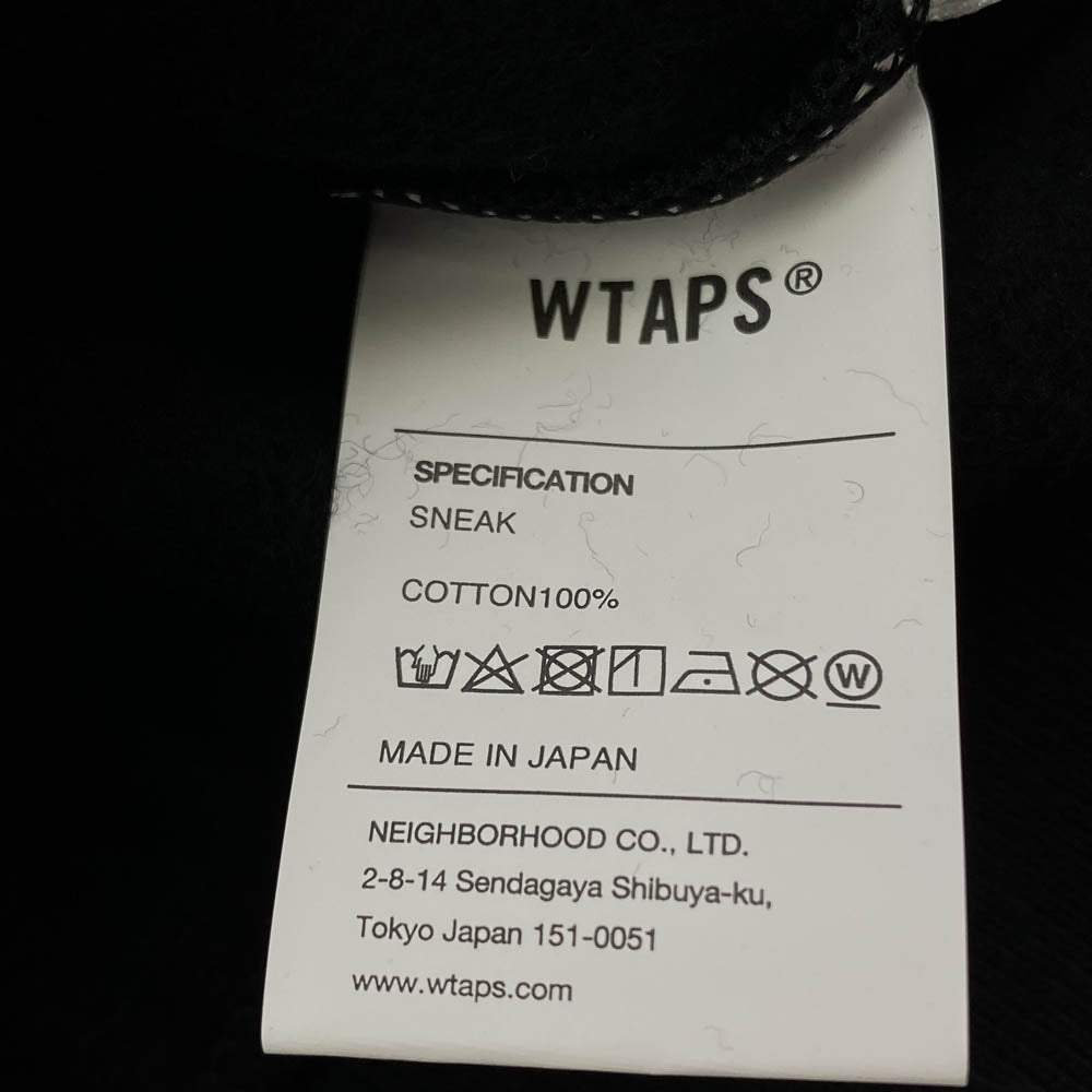 WTAPS ダブルタップス 22AW 222ATDT-HPM03S CROSS BONES HOODY COTTON クロスボーン オーバーサイズ プルオーバー スウェット パーカー ブラック ブラック系 4【新古品】【未使用】【中古】