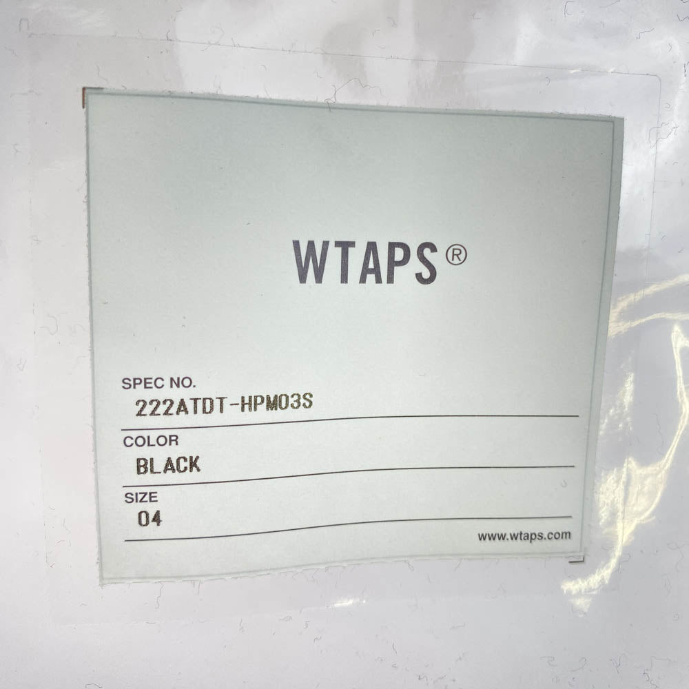 WTAPS ダブルタップス 22AW 222ATDT-HPM03S CROSS BONES HOODY COTTON クロスボーン オーバーサイズ プルオーバー スウェット パーカー ブラック ブラック系 4【新古品】【未使用】【中古】