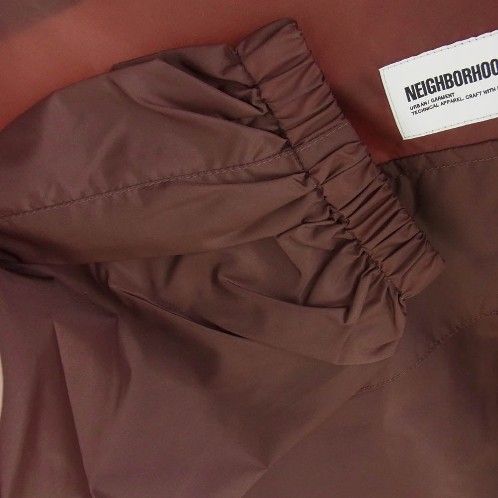 NEIGHBORHOOD ネイバーフッド 23AW 232TSNH-JKM09 ANORAK JACKET アノラック ジャケット パーカー エンジ系 L【新古品】【未使用】【中古】