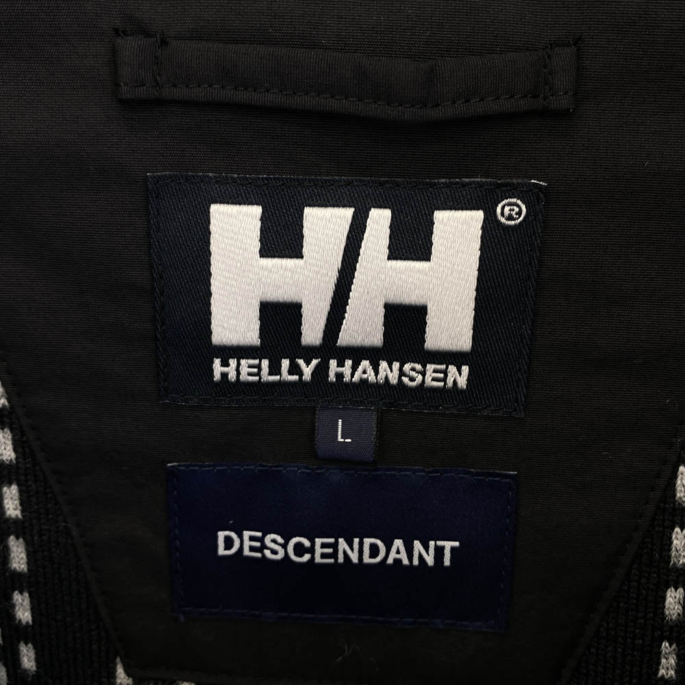 DESCENDANT ディセンダント 24AW HH52451DC HELLY HANSEN ヘリーハンセン SPICOLI HOODED JACKET FIBERPILE フーデッド パイル メキシコ ジャケット ジップアップ パーカー フーディ ブラック系 L【新古品】【未使用】【中古】
