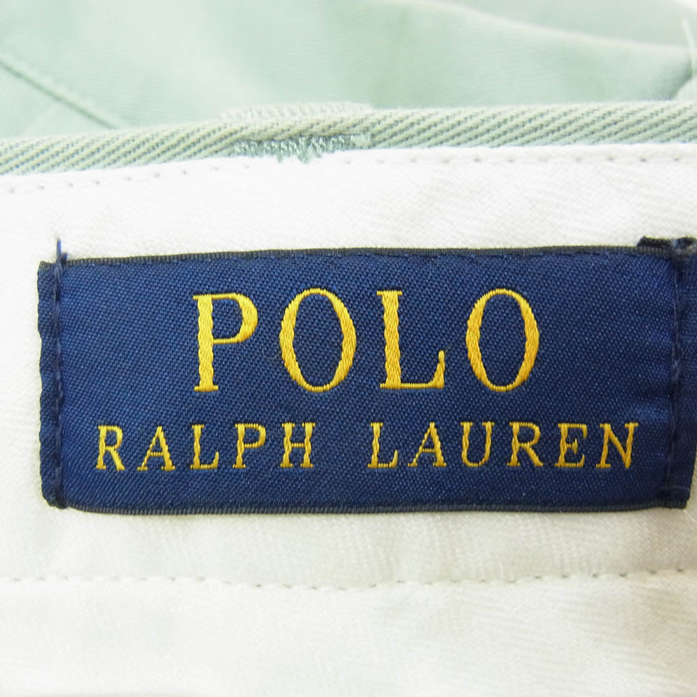 POLO RALPH LAUREN ポロ・ラルフローレン カラー チノ パンツ ポロチノ ライトグリーン系 34【中古】