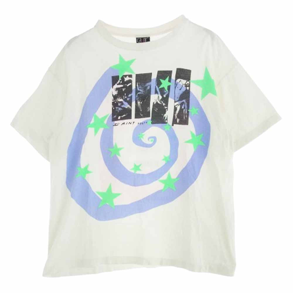 SAINT MICHAEL セントマイケル 23SS SM-S23-0000-024 HUMANITY SS TEE WHITE 半袖 Tシャツ ホワイト系 XL【中古】