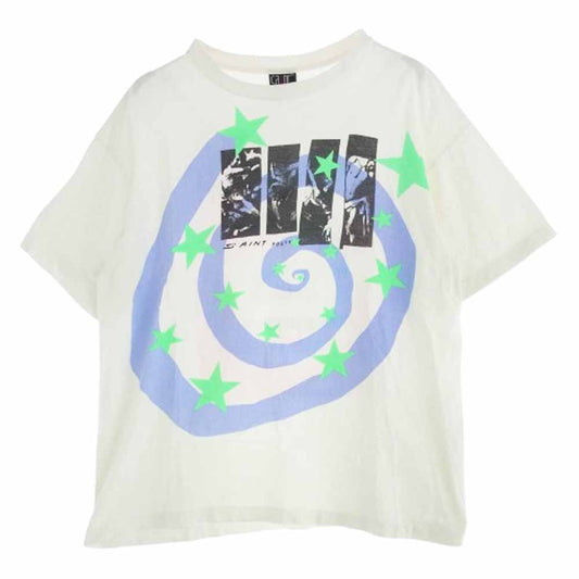 SAINT MICHAEL セントマイケル 23SS SM-S23-0000-024 HUMANITY SS TEE WHITE 半袖 Tシャツ ホワイト系 XL【中古】