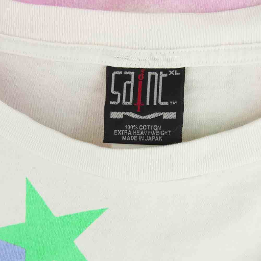 SAINT MICHAEL セントマイケル 23SS SM-S23-0000-024 HUMANITY SS TEE WHITE 半袖 Tシャツ ホワイト系 XL【中古】