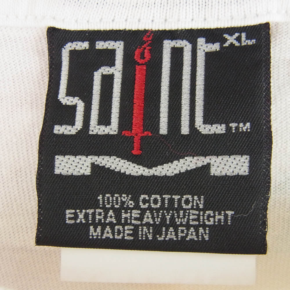 SAINT MICHAEL セントマイケル 23SS SM-S23-0000-024 HUMANITY SS TEE WHITE 半袖 Tシャツ ホワイト系 XL【中古】