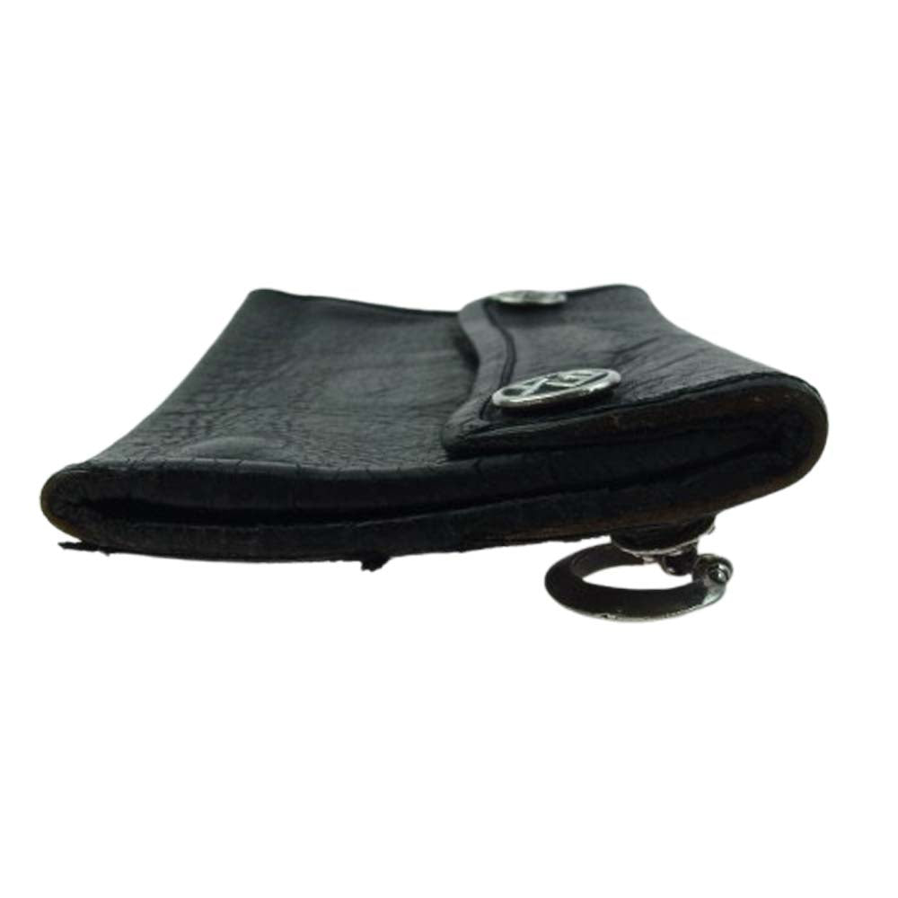 TRAVIS WALKER トラヴィスワーカー スカル インレイ ウォレット?財布 ブラック系【中古】