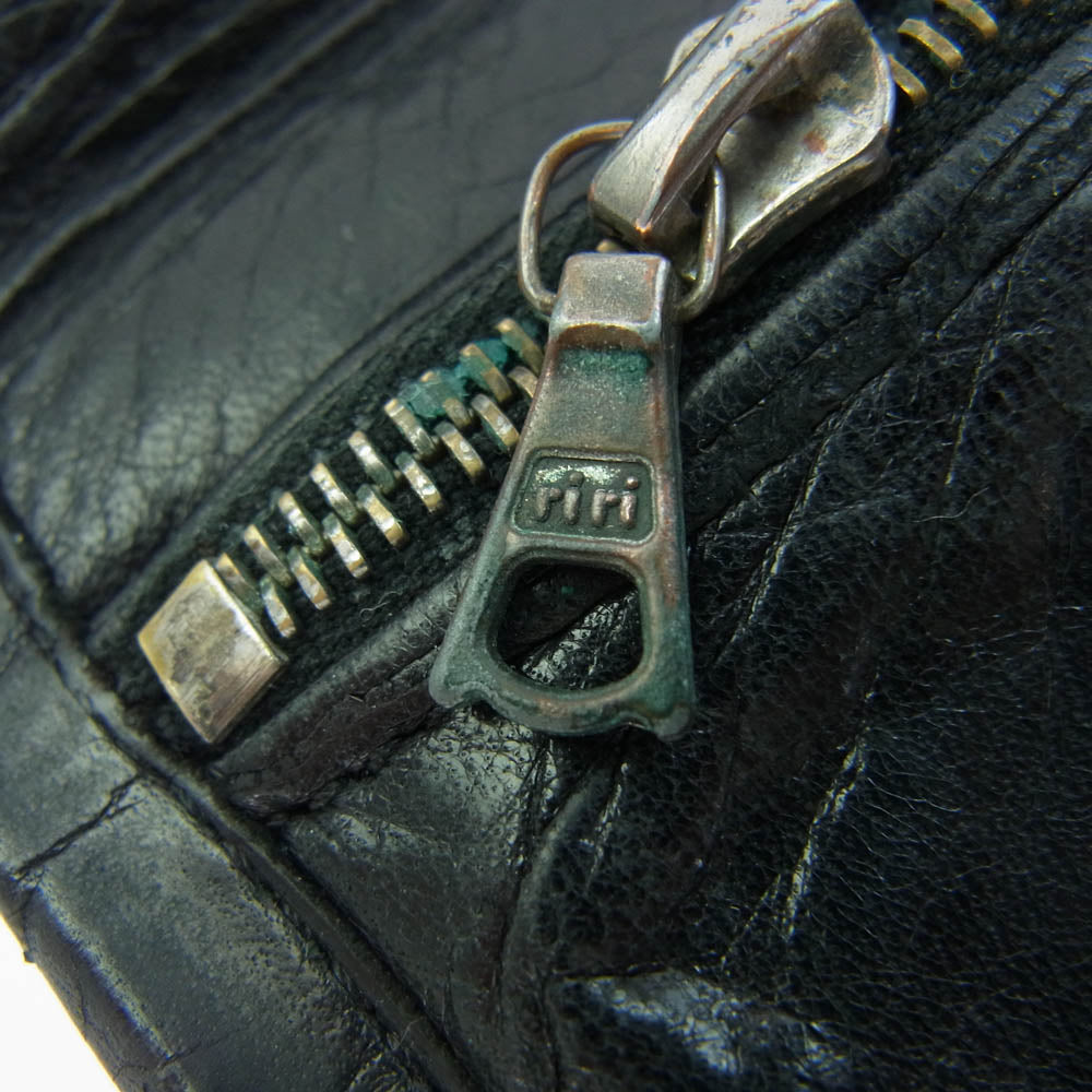 TRAVIS WALKER トラヴィスワーカー スカル インレイ ウォレット?財布 ブラック系【中古】