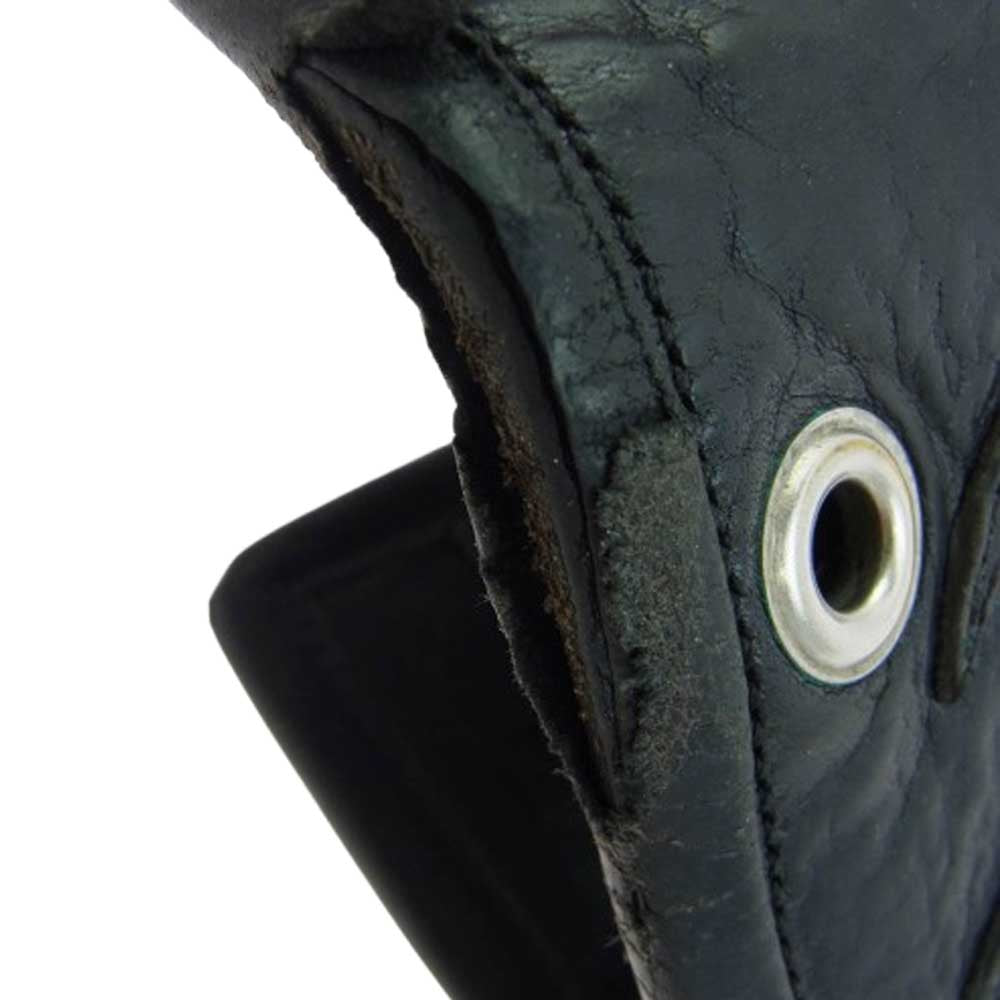 TRAVIS WALKER トラヴィスワーカー ハートトライバル インレイ ウォレット 財布 ブラック系【中古】