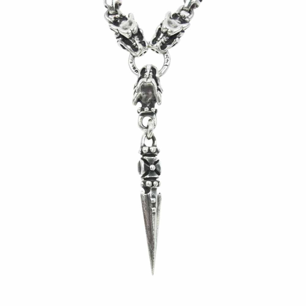 TRAVIS WALKER トラヴィスワーカー ギャランティ付属 バイオフック 13ミートリンク 3ガーゴイル ダガー 2スカル カスタム ウォレットチェーン シルバー系【中古】