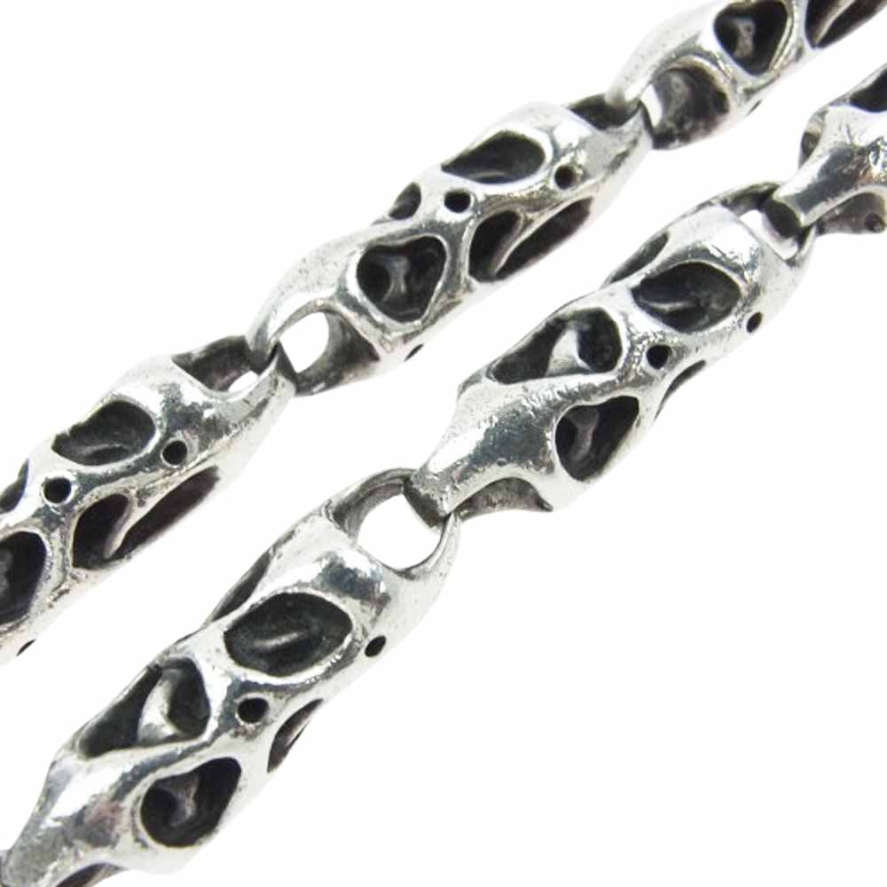 TRAVIS WALKER トラヴィスワーカー ギャランティ付属 バイオフック 13ミートリンク 3ガーゴイル ダガー 2スカル カスタム ウォレットチェーン シルバー系【中古】