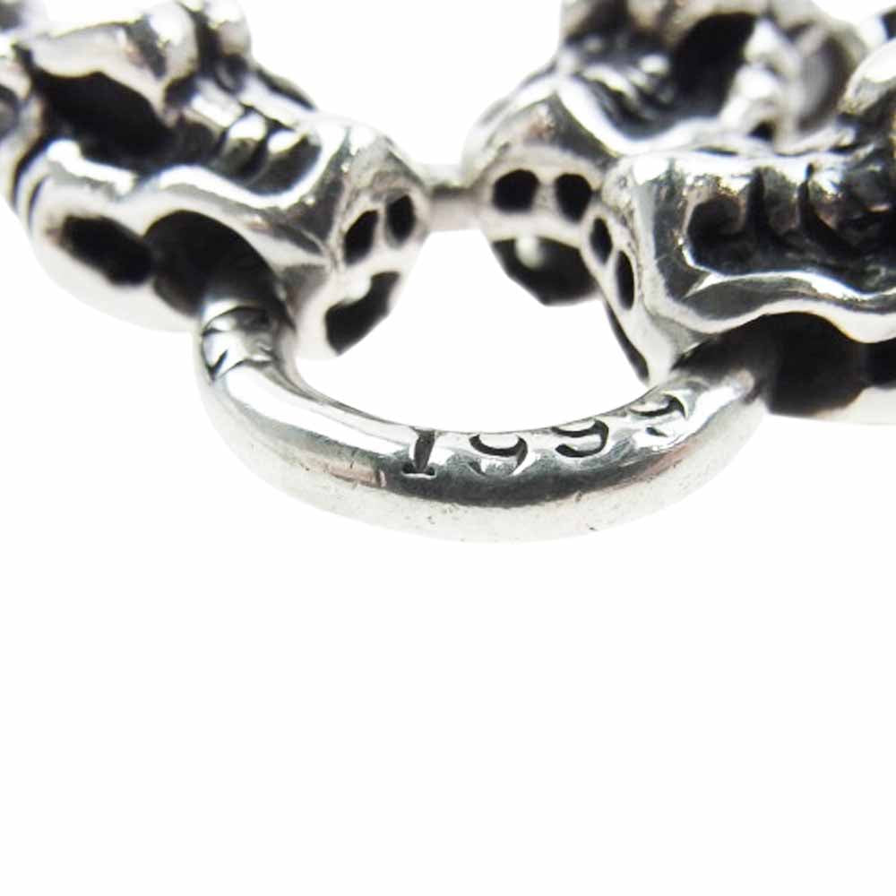 TRAVIS WALKER トラヴィスワーカー ギャランティ付属 バイオフック 13ミートリンク 3ガーゴイル ダガー 2スカル カスタム ウォレットチェーン シルバー系【中古】