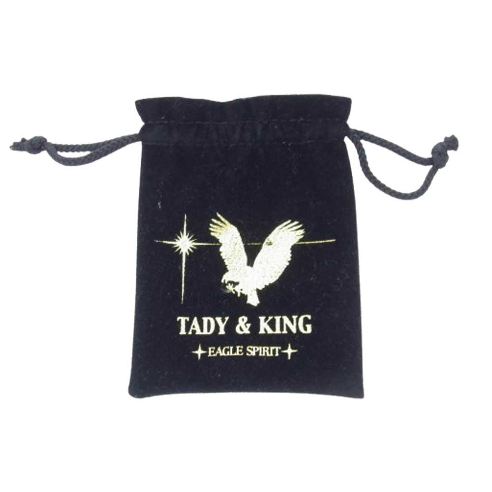 TADY&KING タディアンドキング 金縄 ターコイズ フェザー ペンダント トップ シルバー系 ライトブルー系【中古】