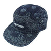 Supreme シュプリーム 25SS Bandana Jacquard Denim Camp Cap バンダナ ジャガード デニム ボックスロゴ キャンプ キャップ インディゴブルー系【中古】