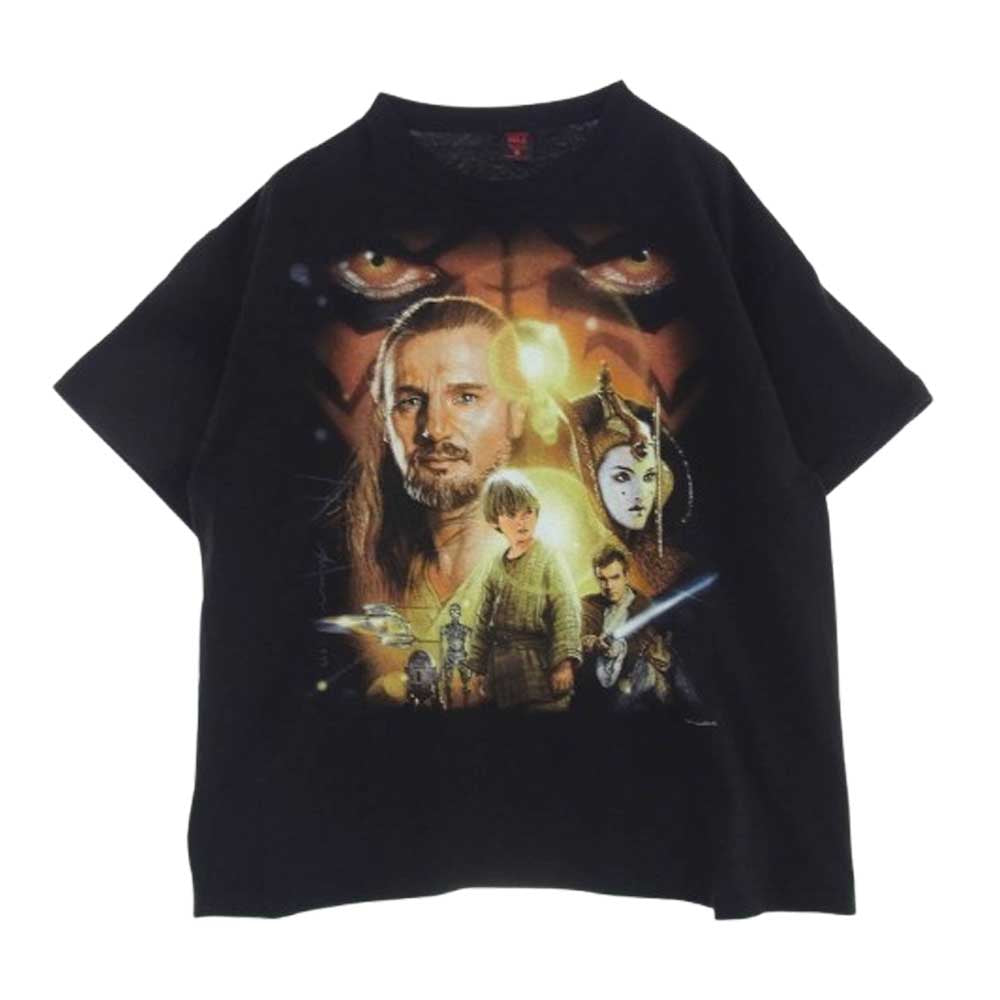 GEEKS RULE ギークスルール × Star Wars The Phantom Menace Episode I スター・ウォーズ ザ ファントム メナス エピソード1 半袖 プリント Tシャツ TEE ブラック系 XXL ブラック系 XXL【中古】
