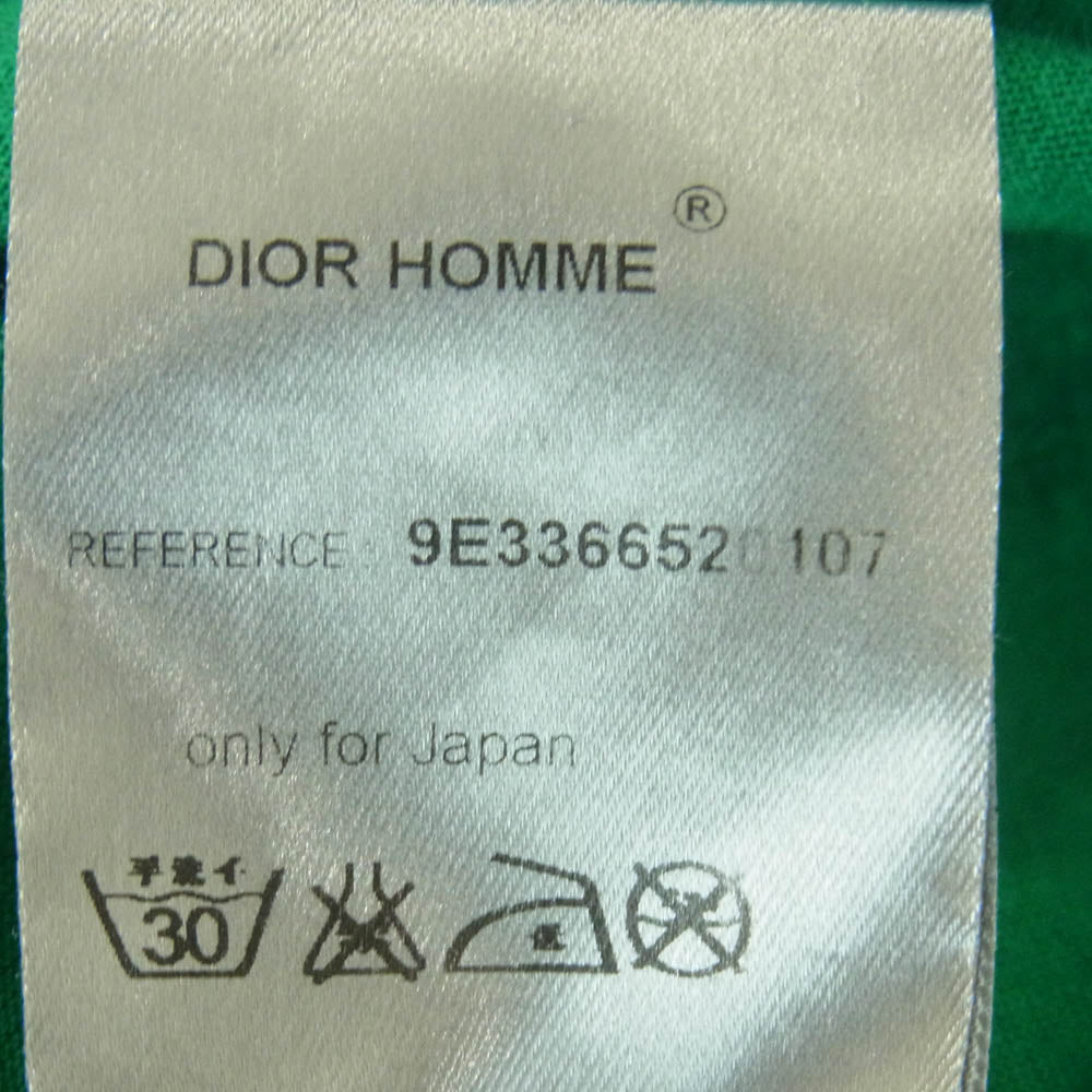 DIOR HOMME ディオールオム 09SS 9E3366520107 LETS ROCK TEE 半袖 Tシャツ コットン トルコ製 グリーン系 S【中古】