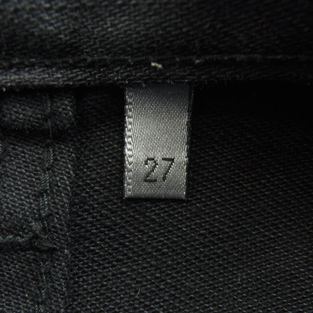 DIOR HOMME ディオールオム 07AW エディ期 コーティング 加工 デニム パンツ コットン 日本製 ブラック系 27【中古】