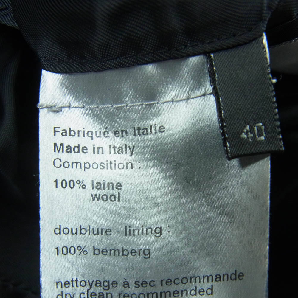DIOR HOMME ディオールオム 06SS 6EF2028020 エディ期 スワローテイル タキシード 燕尾 ジャケット ブラック系 40【中古】