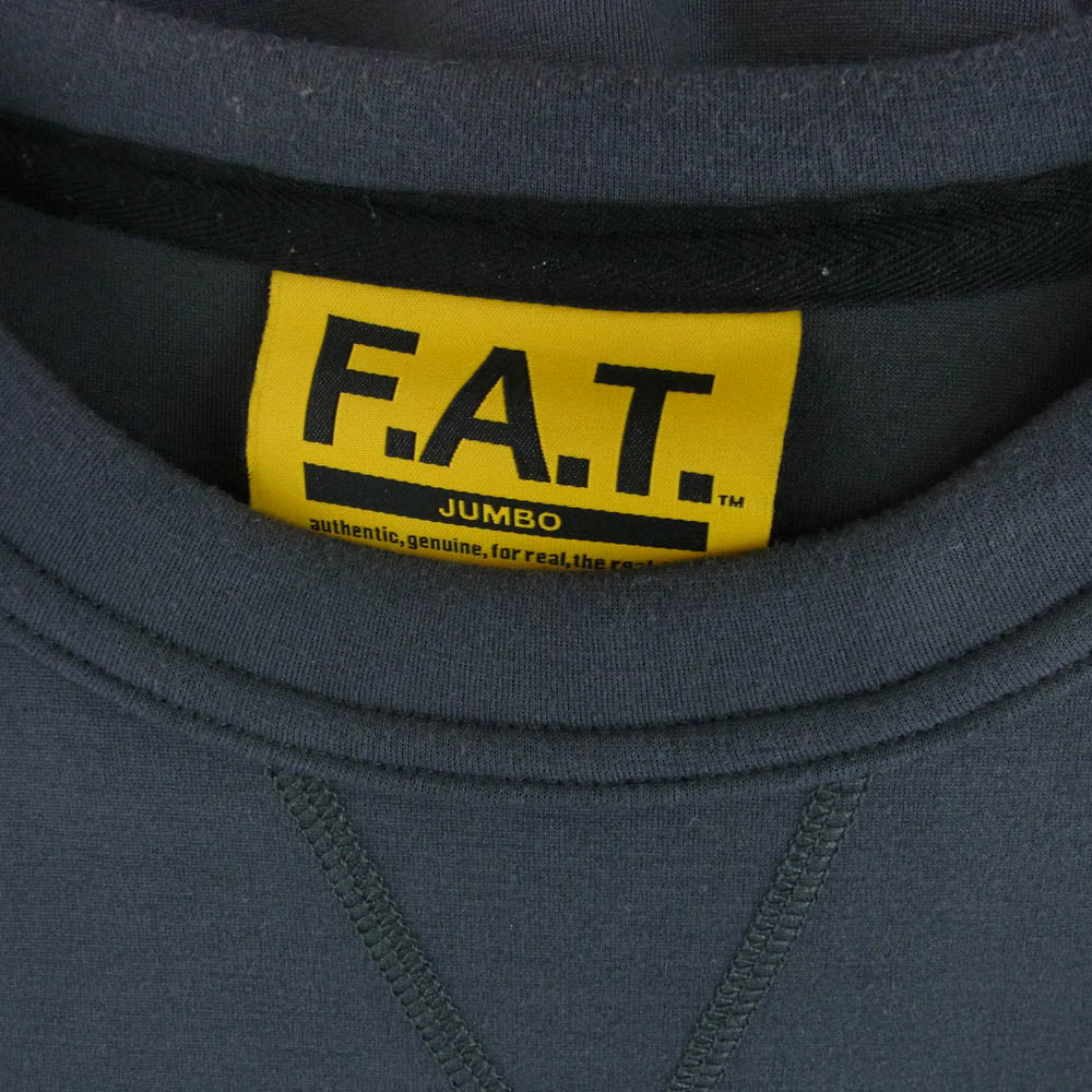 FAT エフエーティー F32410-CT24 MEGACHUBB ビッグシルエット ボックスシルエット ダブルニット 半袖  Tシャツ グレー系 jumbo【中古】