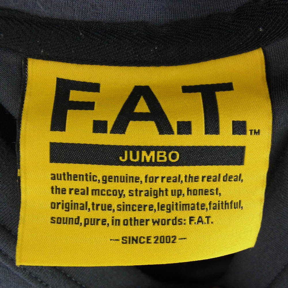 FAT エフエーティー F32410-CT24 MEGACHUBB ビッグシルエット ボックスシルエット ダブルニット 半袖  Tシャツ グレー系 jumbo【中古】