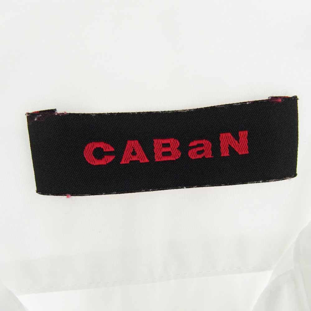 CABaN キャバン WS017 スタンドカラー 長袖 シャツ ホワイト系 M【中古】