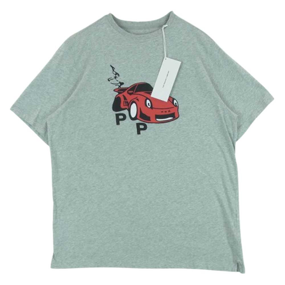 ポップトレーディングカンパニー 23SS POPSS23_02-035 car tee カー プリント 半袖 Tシャツ グレー系 M【美品】【中古】