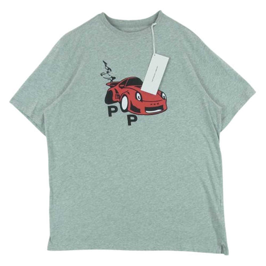 ポップトレーディングカンパニー 23SS POPSS23_02-035 car tee カー プリント 半袖 Tシャツ グレー系 M【美品】【中古】