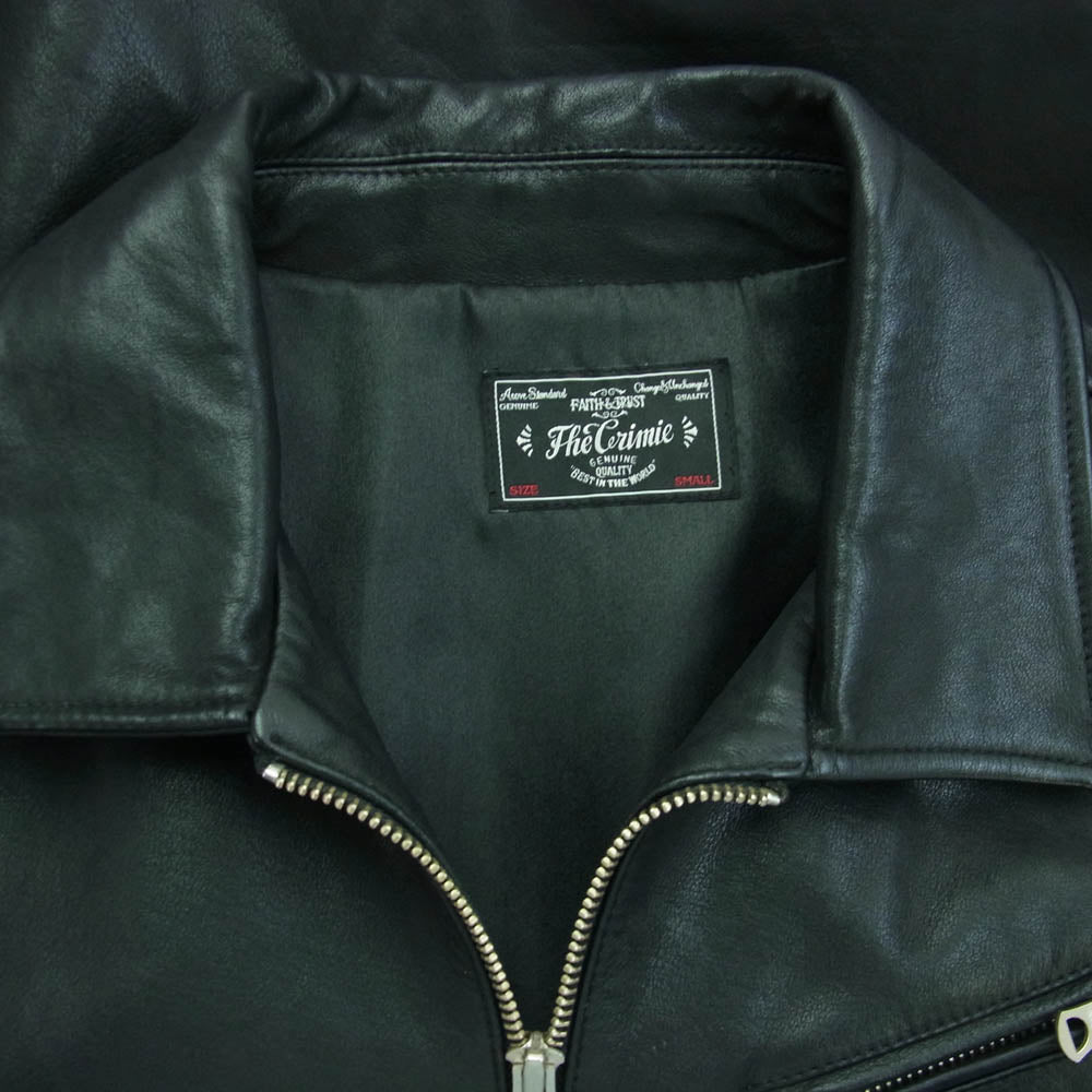 CRIMIE クライミー C1D5-JK31 カウレザーシングルライダース ジャケット ブラック系 S【中古】