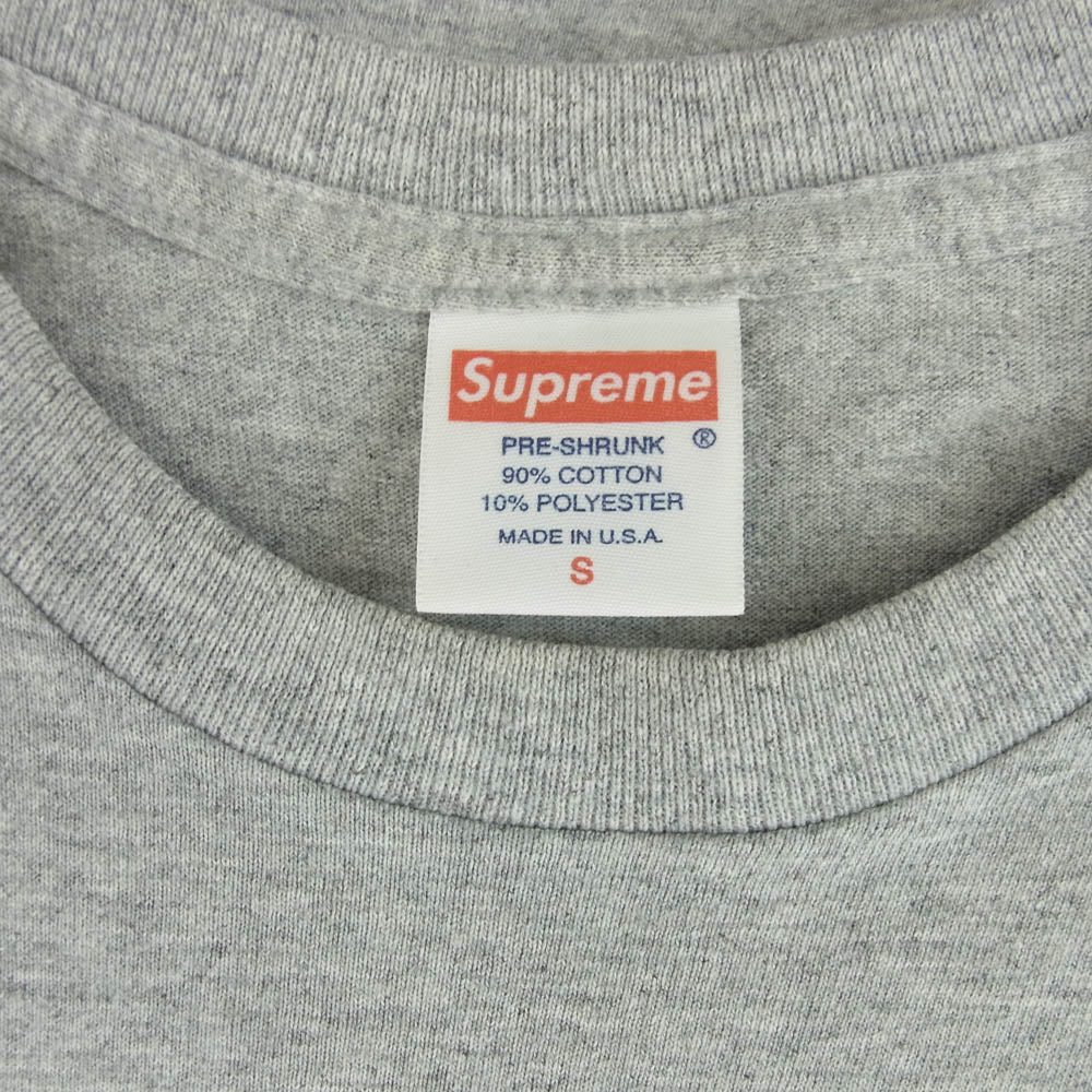 Supreme シュプリーム 10SS Va TE Faire Foutre Tee プリント 半袖 Tシャツ グレー系 S【中古】