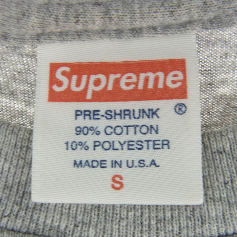 Supreme シュプリーム 10SS Va TE Faire Foutre Tee プリント 半袖 Tシャツ グレー系 S【中古】