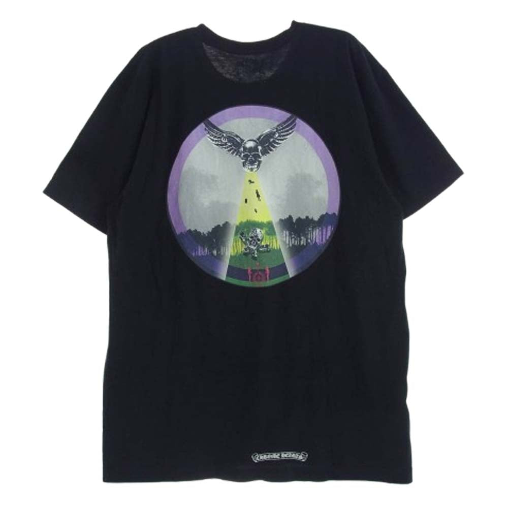 CHROME HEARTS クロムハーツ（原本無） FOTI MAHALIA UFO フォティマハリア バックプリント Tシャツ 半袖カットソー ブラック系 L【中古】