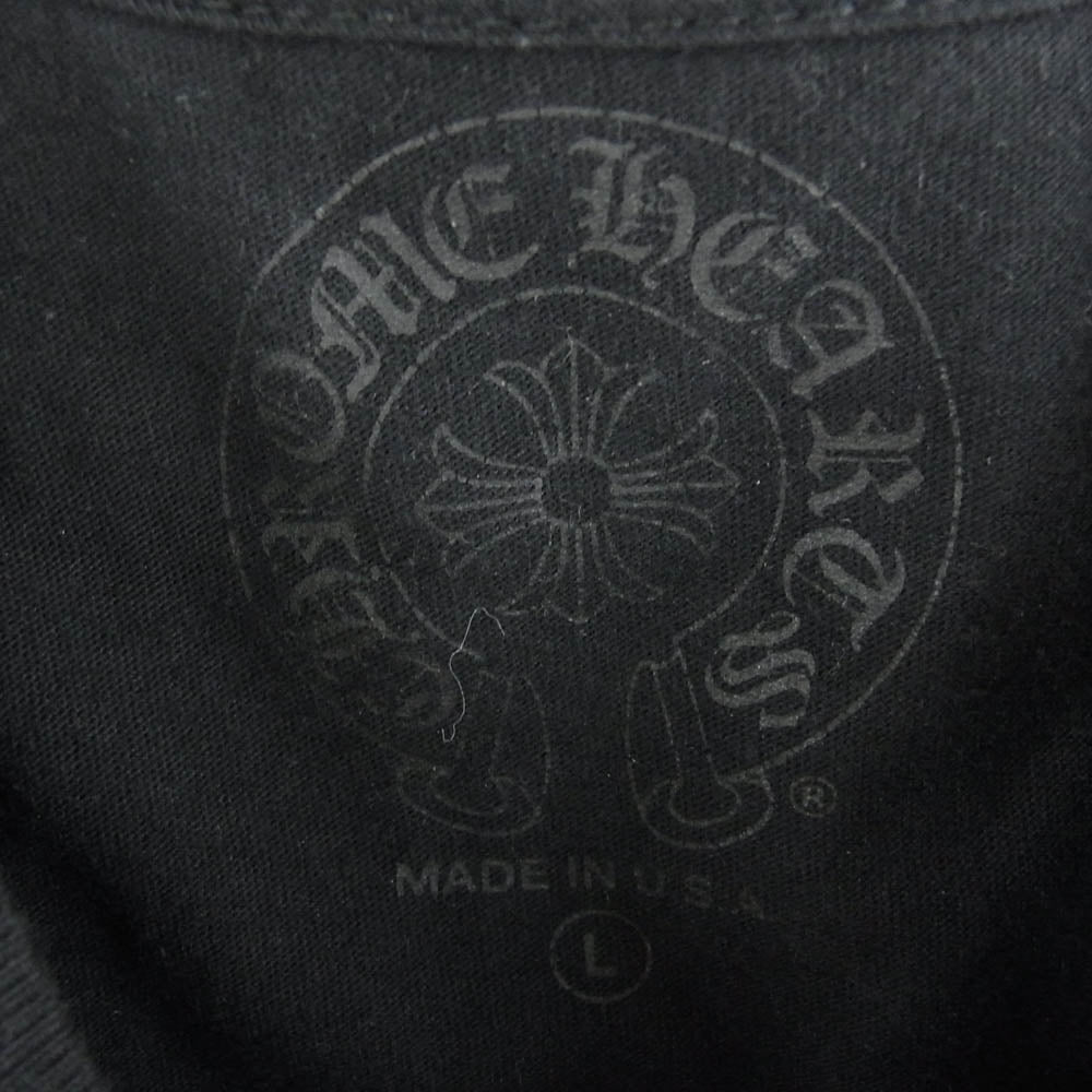 CHROME HEARTS クロムハーツ（原本無） FOTI MAHALIA UFO フォティマハリア バックプリント Tシャツ 半袖カットソー ブラック系 L【中古】