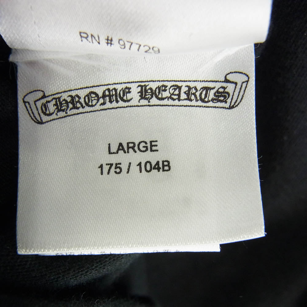 CHROME HEARTS クロムハーツ（原本無） FOTI MAHALIA UFO フォティマハリア バックプリント Tシャツ 半袖カットソー ブラック系 L【中古】