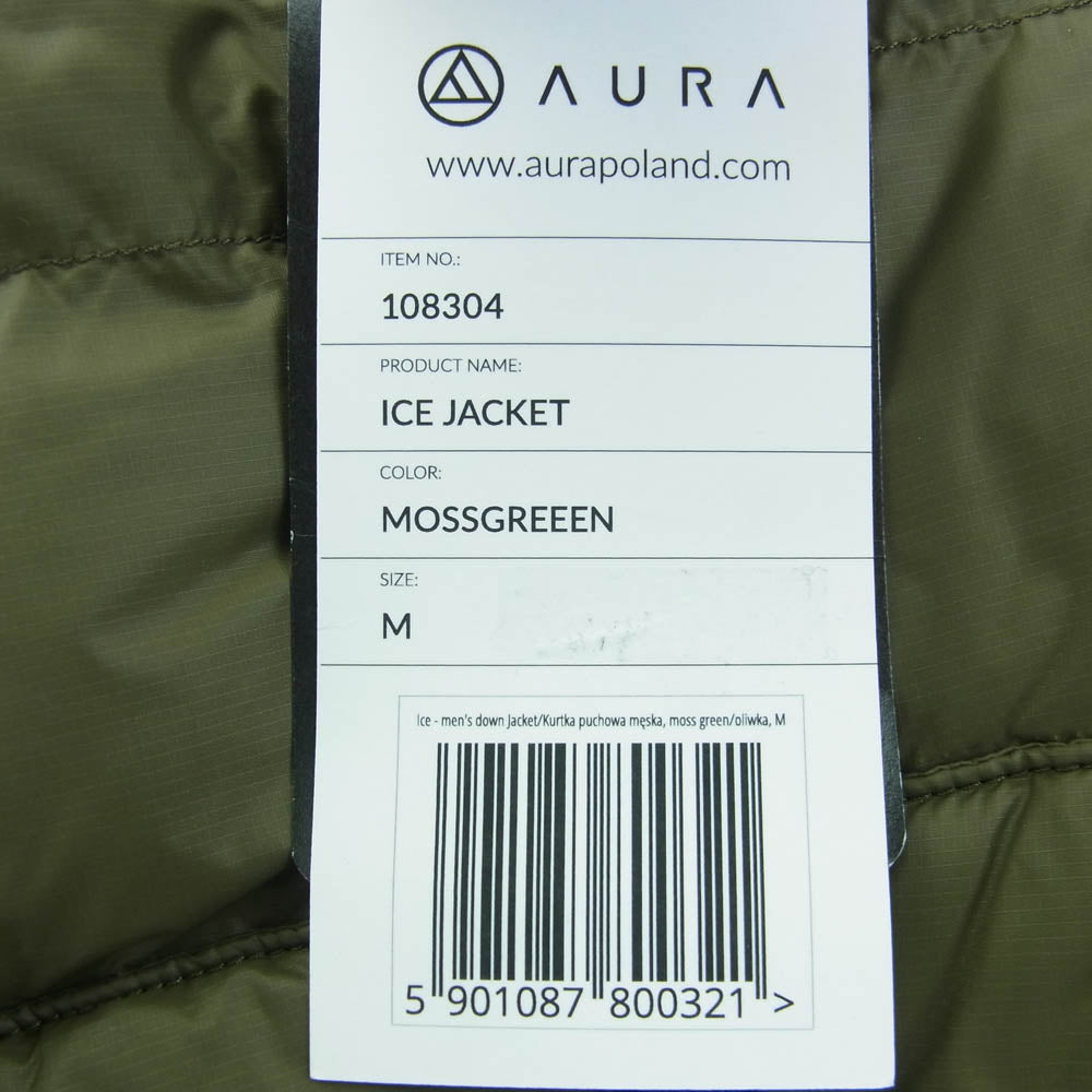 オーラ 108304 ICE Jacket ダウン アイス ジャケット カーキ系 M【中古】
