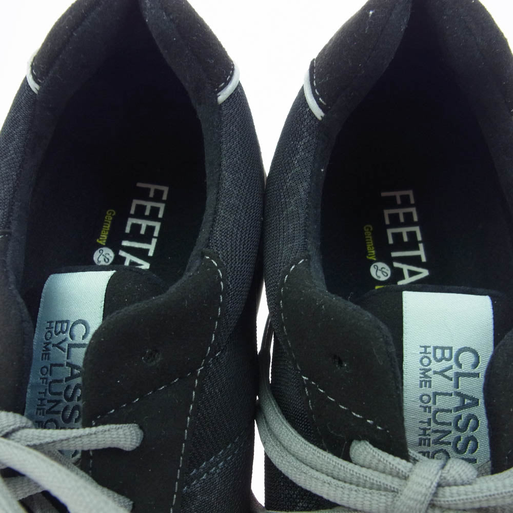 ルンゲ メッシュ ローカット スニーカー シューズ ブラック系 US10.5【美品】【中古】