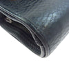 CHROME HEARTS クロムハーツ（原本無） 3FOLD 3フォールド クロスボタン レザーウォレット 三つ折り財布 ブラック系【中古】