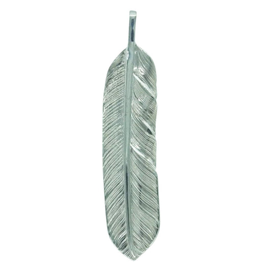 TARO WASHIMI ワシミタロウ 鷲見太郎 L flight feather フライトフェザーペンダント 右向き シルバー系【美品】【中古】