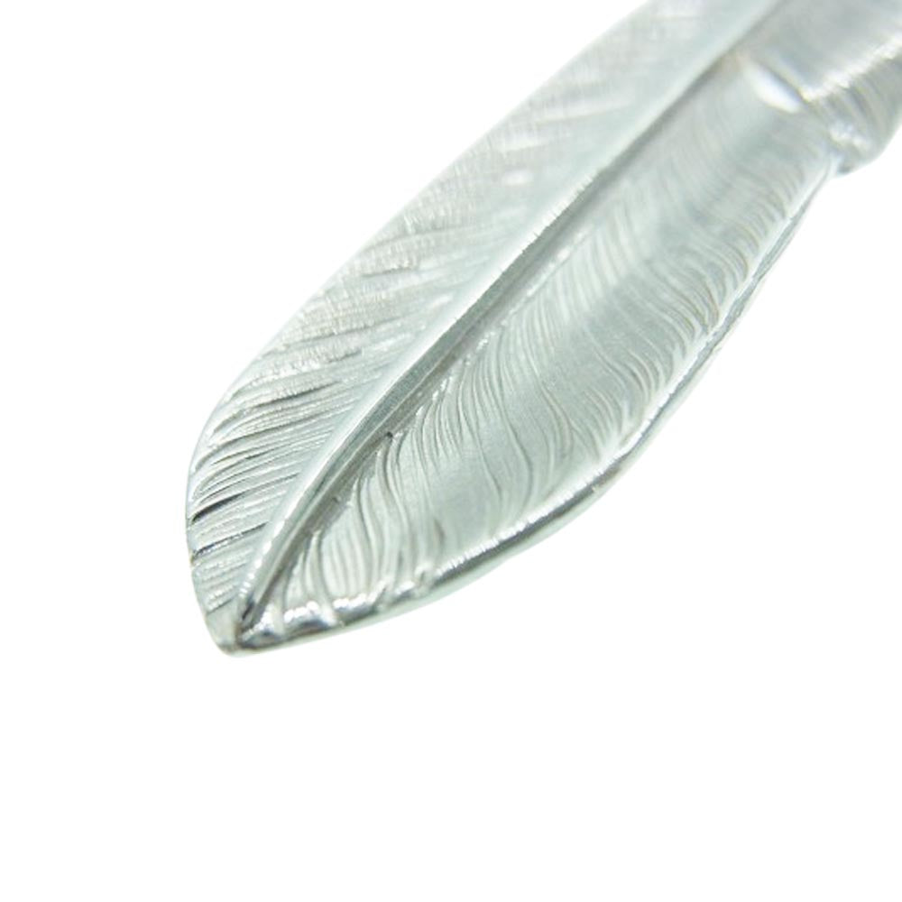 TARO WASHIMI ワシミタロウ 鷲見太郎 L flight feather フライトフェザーペンダント 右向き シルバー系【美品】【中古】