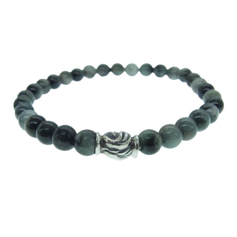 LONE ONES ロンワンズ MFSB-0001S-EE 販売証明カード付属 イーグルビード S イーグルアイ 6mm ストーンビーズ ブレスレット【美品】【中古】