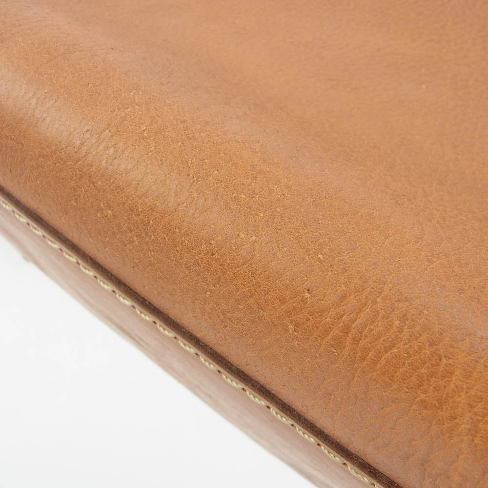 HERZ ヘルツ ショートリド ボストン 2WAY レザー ショルダーバッグ ブラウン系【中古】
