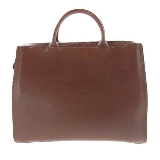 HERZ ヘルツ レザー ボストンバッグ ブラウン系【美品】【中古】