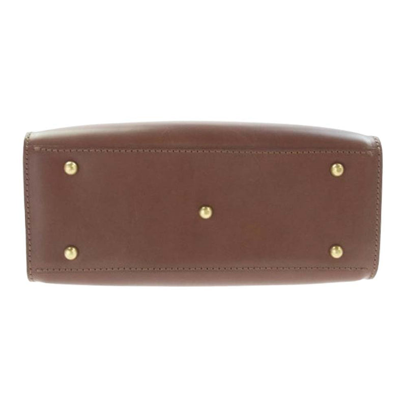 HERZ ヘルツ レザー ボストンバッグ ブラウン系【美品】【中古